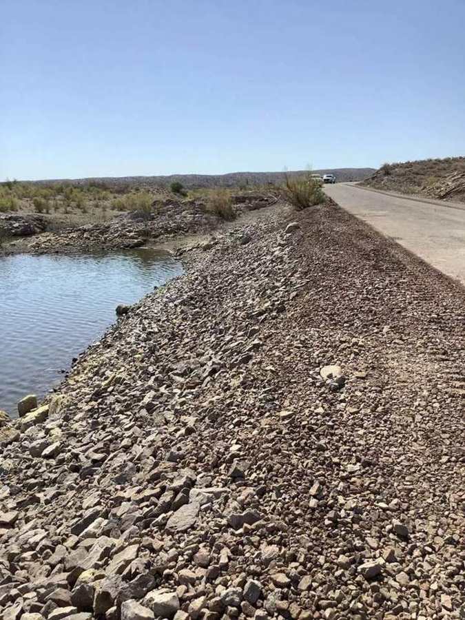 Finished riprap erosion protection
