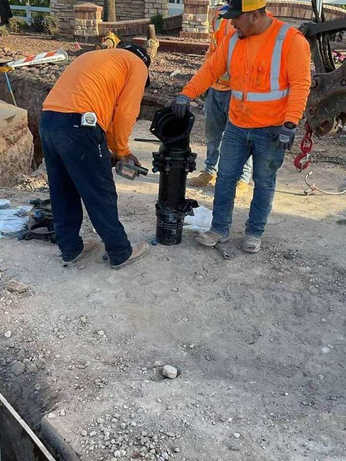 Fire hydrant install