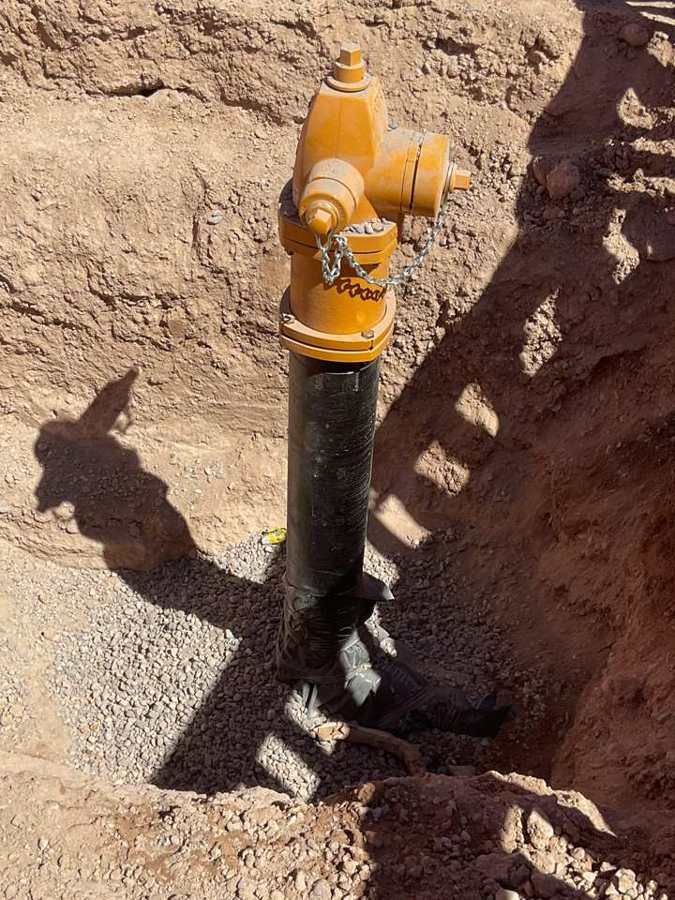 New fire hydrant set