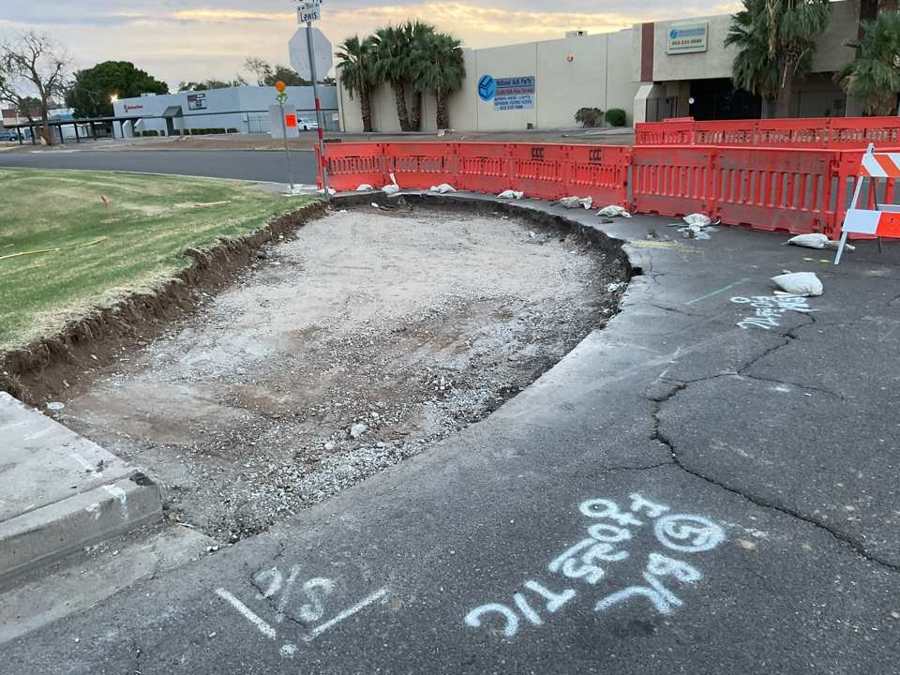 Sawcut and removal for a curb return