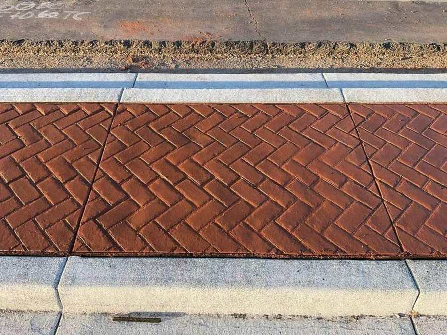 Stamped concrete detail